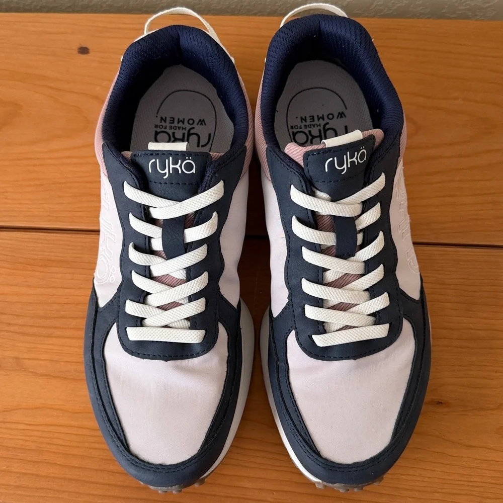Ryka Athletic Shoes in Light Pink and Dark Blue - Picture 2 of 8